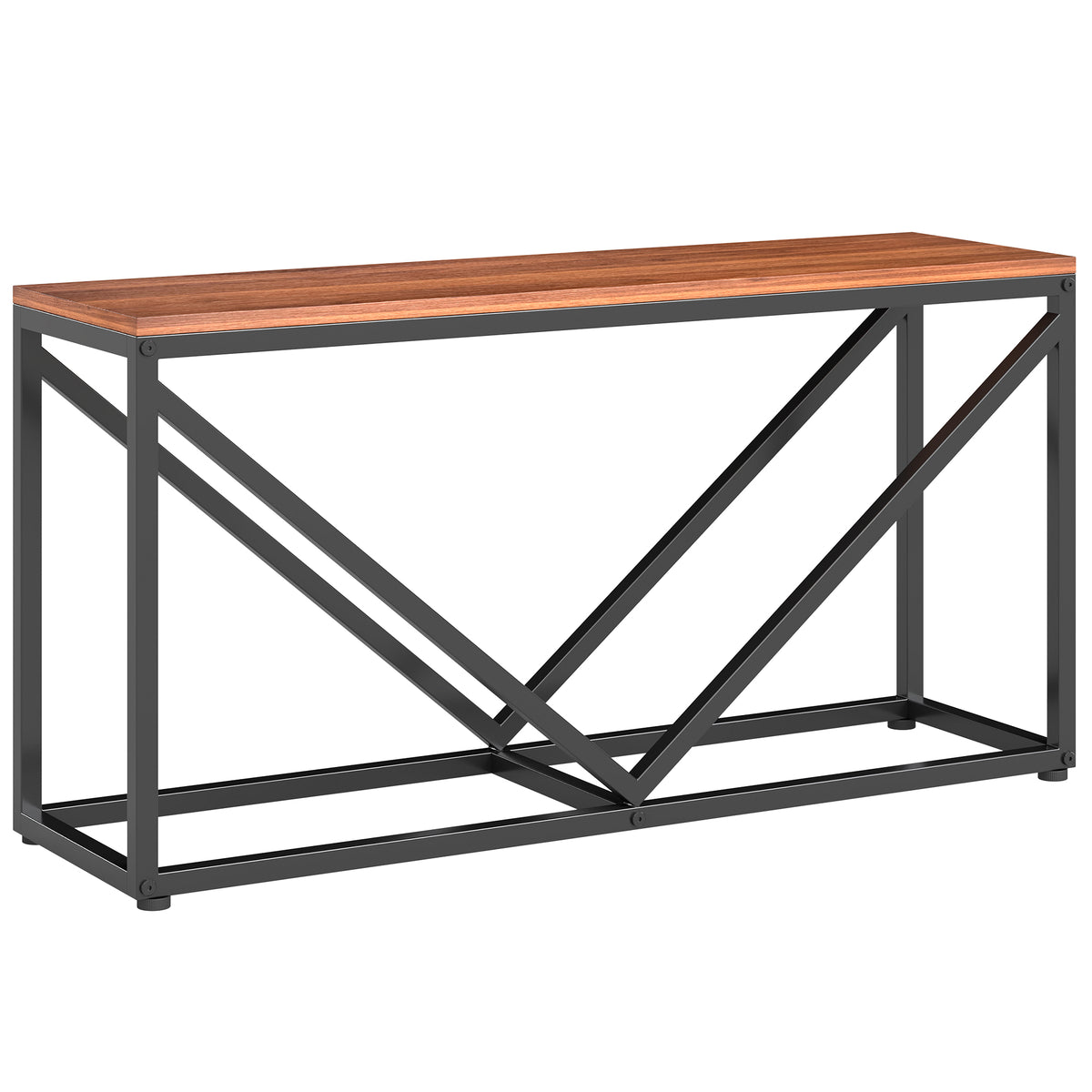 2-in-1 haardhoutrek voor binnen 98 x 28 x 50 cm verhoogd brandhoutrek met legplank tussenwand bijzettafel