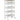 Keukenwagen met 5 niveaus, houtlook, verrijdbaar, metalen frame, 4 lades, wit