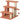 Krabpaal, huisdierentrap, 3 treden, speelbal, tot 5 kg, 45x40x48cm, bruin