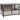 Hondenbench, robuust & stijlvol, 100x60x68cm, notenhout-finish & zwart