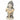 Kerstdecoratie sneeuwpopfiguur, verlicht kerstbeeld van MGO met Welcome-bord, leds en dagtimer