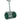 Compoststrooier 75L 61x40cm kunstmeststrooier gazon tuin met T-greep gaasmand metaal groen