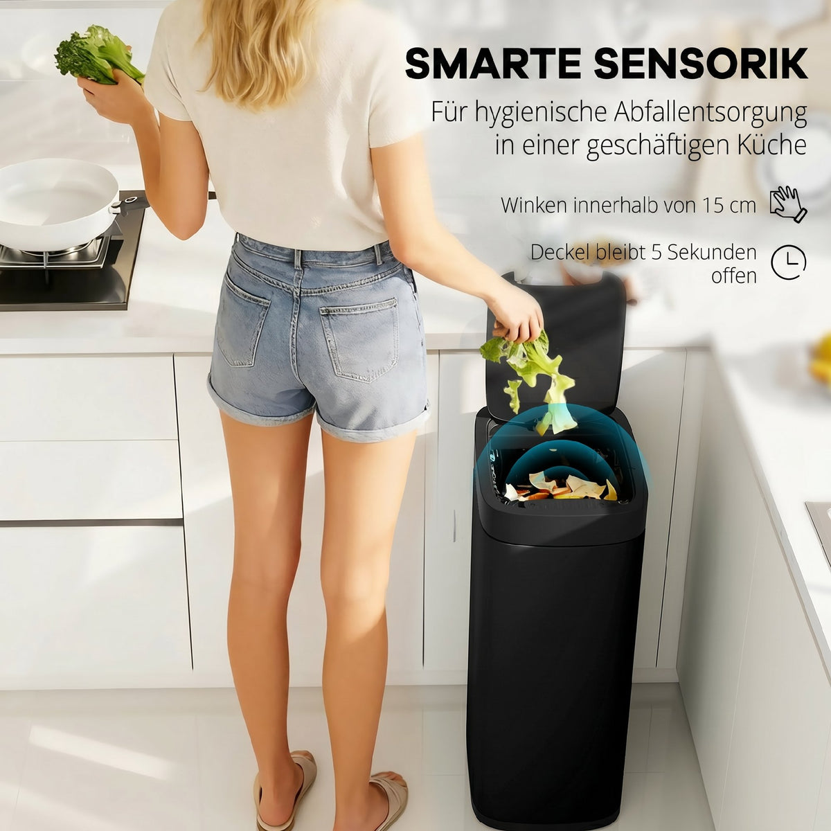 50L sensor-afvalemmer, contactloze keukenafvalemmer met bewegingssensor, vingerafdrukbestendig (4)