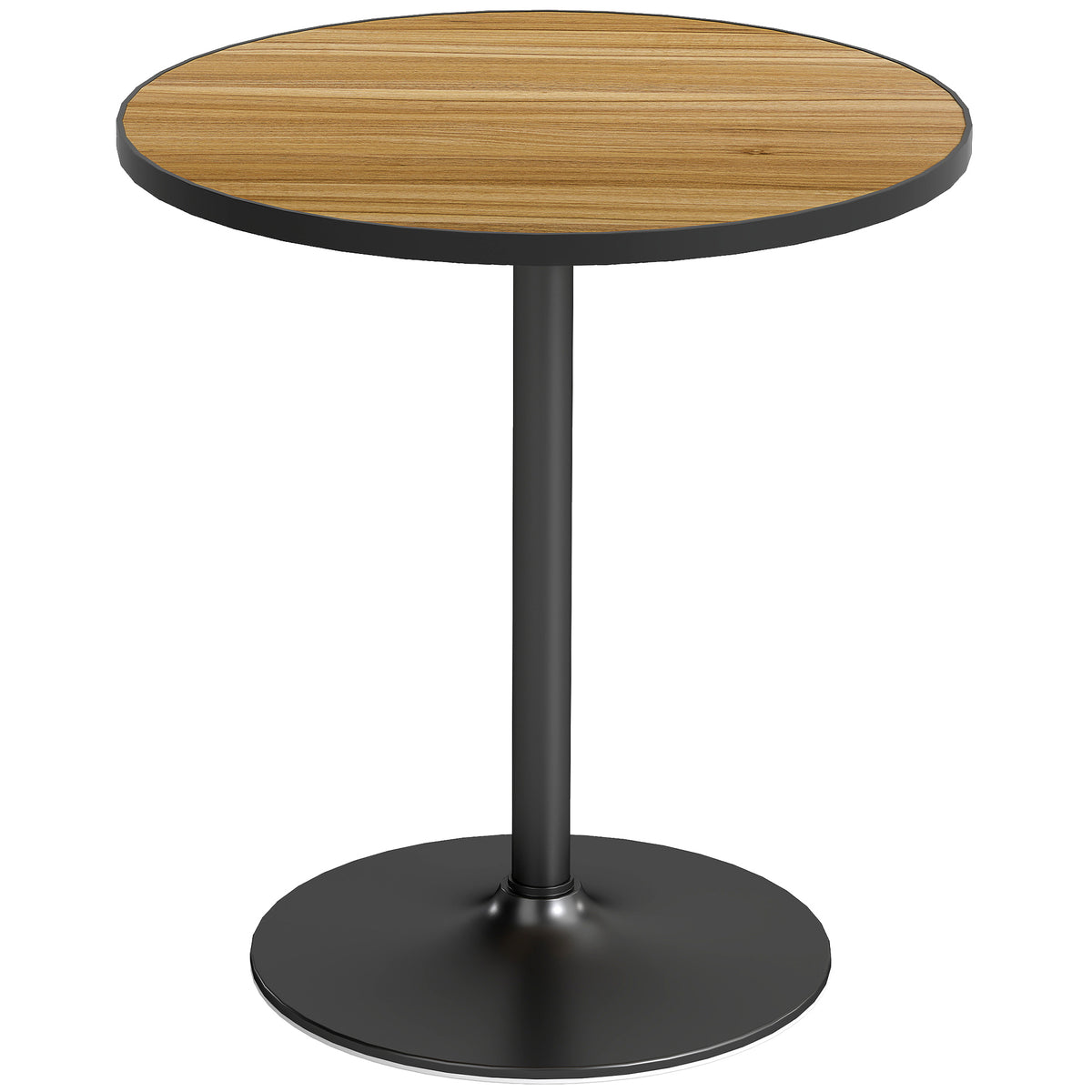 Ronde eettafel, eikenlook, compact design, voor 2-4 personen, eiken