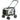 Hondenbuggy huisdierbuggy hondenwagen, inklapbaar, afneembare mand, 81 x 58 x 97,5 cm, zwart+donkergroen+wit