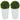 Set van 2 kunstmatige eucalyptusbollen 65 cm kunstplant met uv-bescherming, 330 bladeren in pot, groen