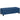 Opbergbank, hocker, halbank, gecapitonneerd, 125,1 cm x 48,9 cm x 41,3 cm, blauw