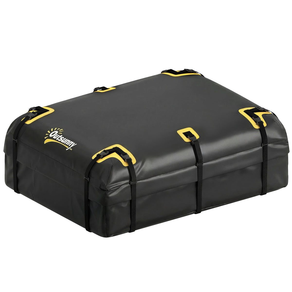 Opvouwbare waterdichte autodakkoffer van 21 kubieke voet, imperiaal met antislipmat, 10 zware riemen en 6