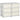 Opbergdoos voor kinderen, kinderopbergdoos, 3 lades, wit