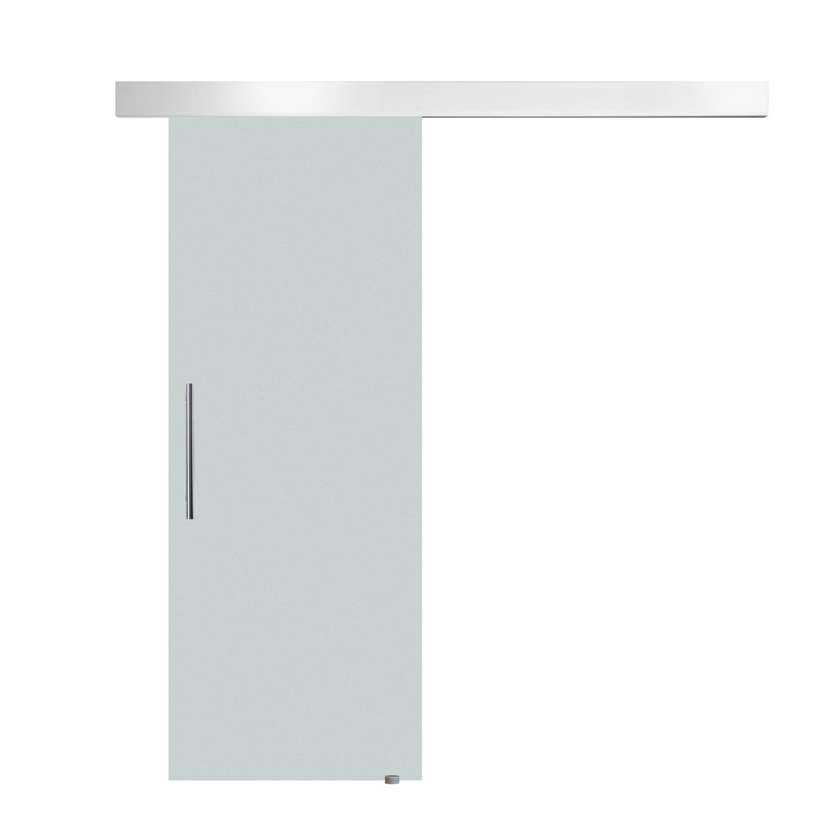 Glazen schuifdeur met handgreep, enkelzijdig gesatineerd, 90 x 205 cm