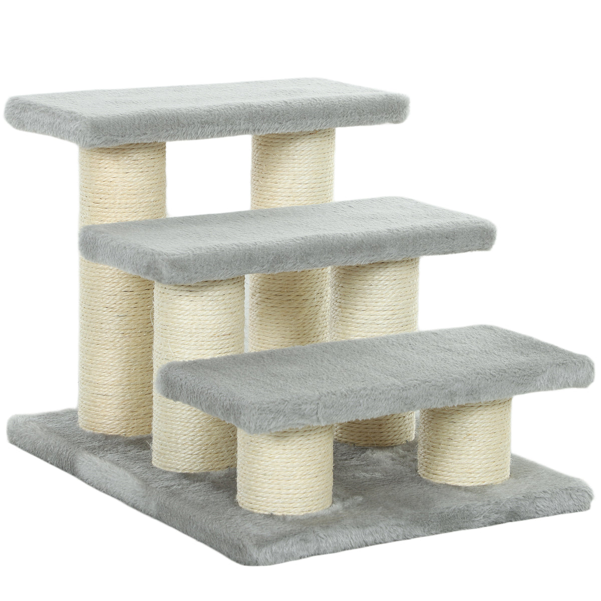 Hondentrap 3 treden 34 cm hoog huisdierentrap voor katten honden kattentrap opstaphulp voor bed, bank, sofa