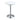 Bartafel moderne eettafel in hoogte verstelbare bistrotafel statafel barmeubel bureau rond metaal ABS-lak wit