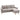 3-zits hoekbank, linnenlook, omkeerbare chaise longue, 193x136x85 cm, lichtgrijs