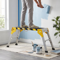Aluminium werkplatform werkbank inklapbaar werktafel tot 150 kg, werkplatform met handgreep, antislip oppervlak (9)
