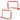 Voetbaldoelset, 2 inklapbare minidoelen, metalen frame, incl. gereedschap, 90 x 36 x 60 cm, rood