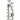 Krabpaal 204 cm, kattenboom met holen, ladder, meerlaagse krabpaal voor 1–3 katten van elk maximaal 6 kg