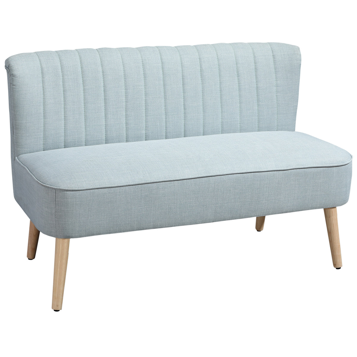 2-zitsbank, zachte bekleding, onderhoudsvriendelijke hoes, tot 220 kg, 117 x 56,5 x 77 cm, lichtgroen
