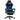 Bureaustoel, gamingstoel, 1 hoofdsteun, 1 lendensteun, blauw + zwart