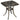 Tuintafel, decoratief vintage design, met parasolgat, gegoten aluminium, kleur: brons, 54 x 54 x 52,5 cm