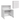 VERTO fold-out desk that folds away into a cupboard – White