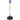 Punchingball, in hoogte verstelbaar 147-165 cm, vulbare voet, staal, zwart+rood+wit
