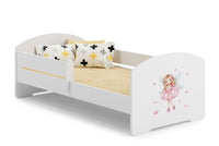 LUK children's bed 160x80 with railing - Girl with wings