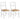 Set van 2 keukenstoelen, rubberwood, gebogen spijlenrugleuning, wit