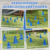 Agility-set voor honden 3-delige agility-uitrusting voor hondentraining, insteekhordeset met 6 kegels, 3 hordes (5)