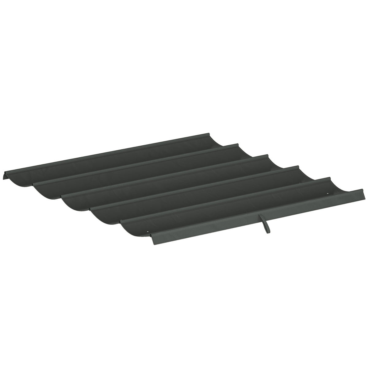 Vervangend doek voor 3x3m partytenten, met waterafvoergaten, 2,50 x 2,55 m, donkergrijs