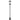 Solar-buitenlamp, led, automatische werking, weerbestendig, 6u brandduur, 17B x 17D x 127Hcm, zwart