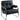 Fauteuil, loungestoel met brede zitting, armleuningen, stalen poten, van kunstleer voor woonkamer, slaapkamer