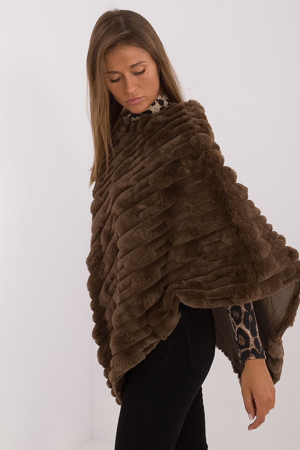  Poncho model 199769 Wool Fashion Italia 