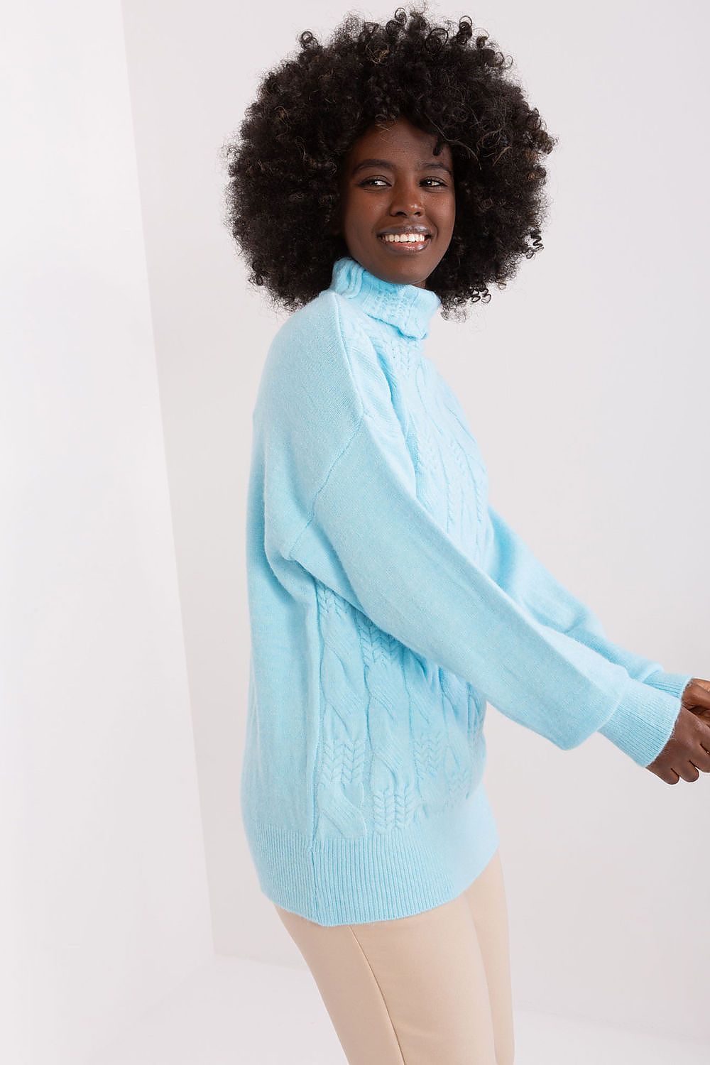  Rollkragenpullover model 208313 Wool Fashion Italia 
