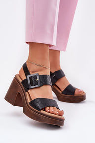  Sandalen mit Absatz model 213164 Step in style 