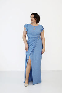  Langes Kleid model 215331 Jersa 