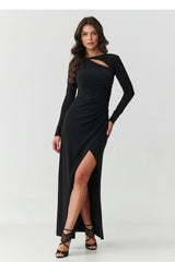  Langes Kleid model 220425 Makadamia 