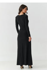 Langes Kleid model 220425 Makadamia 