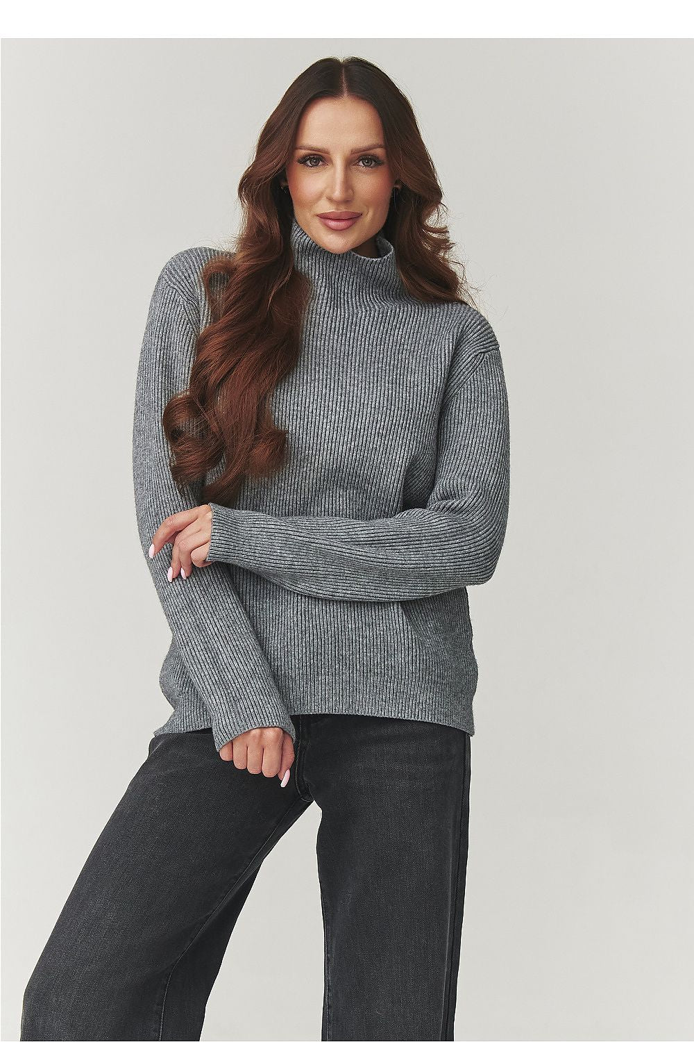  Rollkragenpullover model 220772 Makadamia 