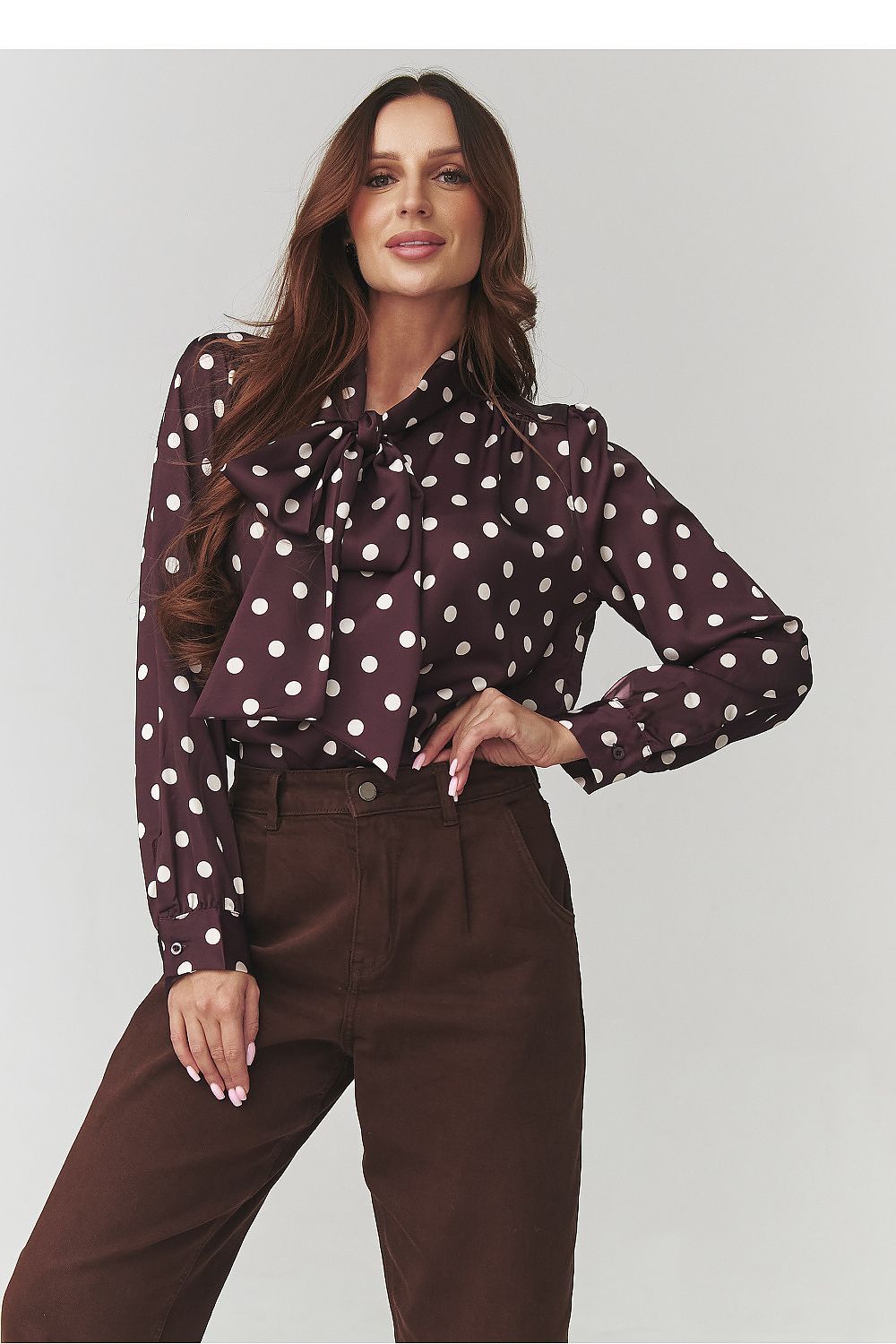  Langarm Hemd model 220781 Makadamia 