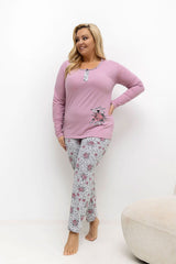  Übergrößen-Pyjama model 221188 Forever Pink 