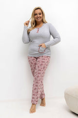  Übergrößen-Pyjama model 221192 Forever Pink 