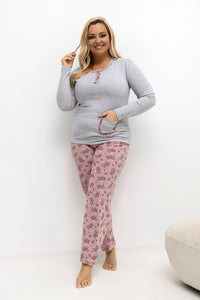 Übergrößen-Pyjama model 221192 Forever Pink 