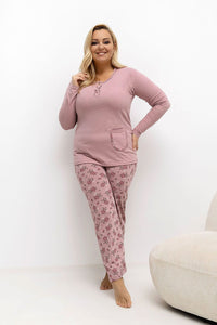  Übergrößen-Pyjama model 221193 Forever Pink 