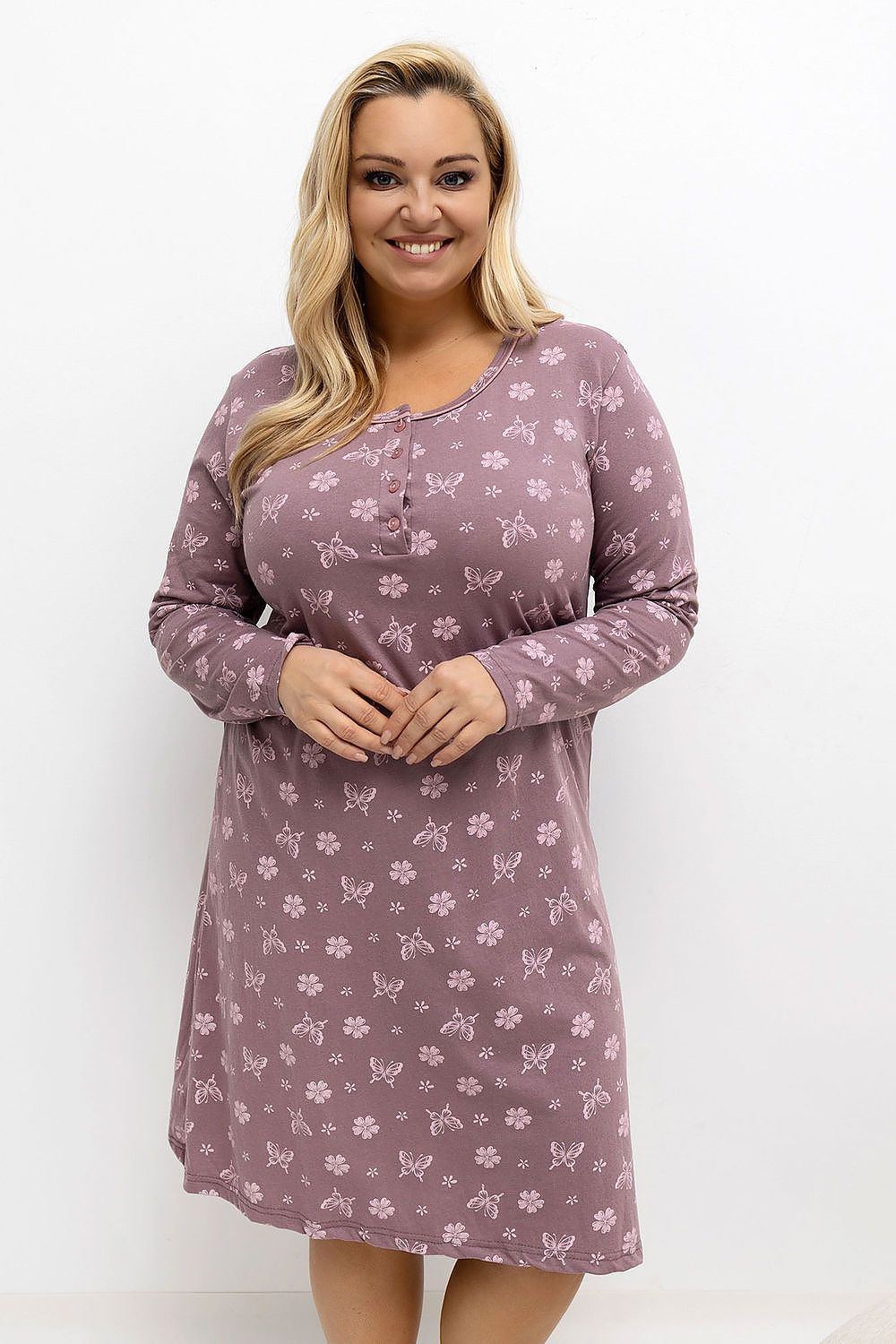  Nachthemden in großen Größen model 221200 Forever Pink 