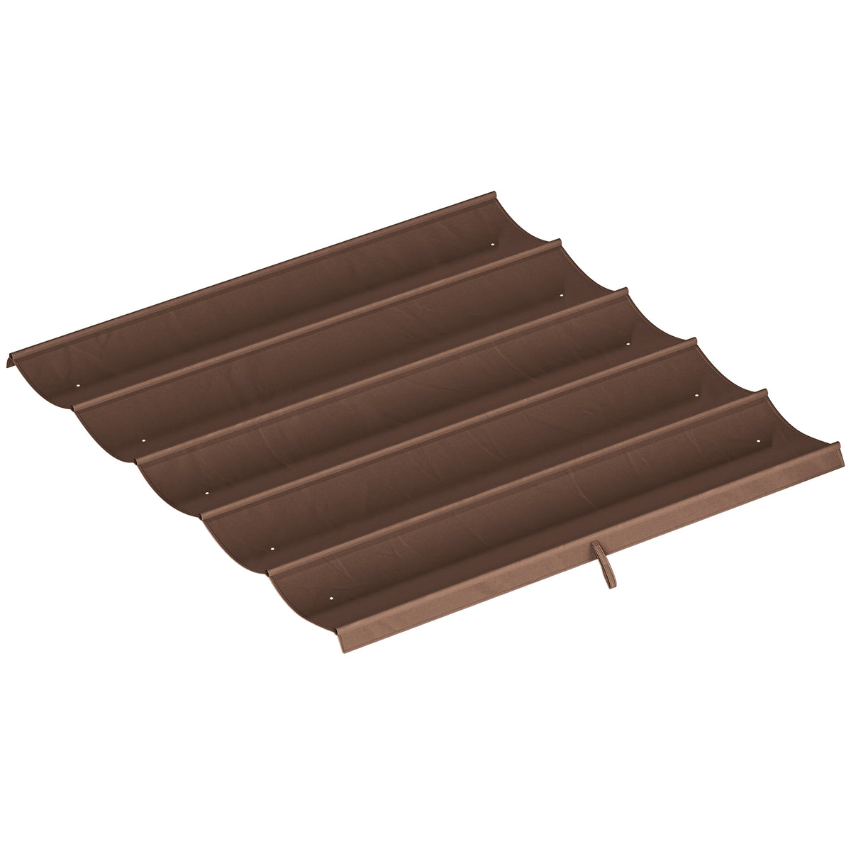 Vervangend dak voor 3 x 3 m pergola, inschuifbaar, met regenafvoergaten, weerbestendig, polyester, 250 x 255 cm