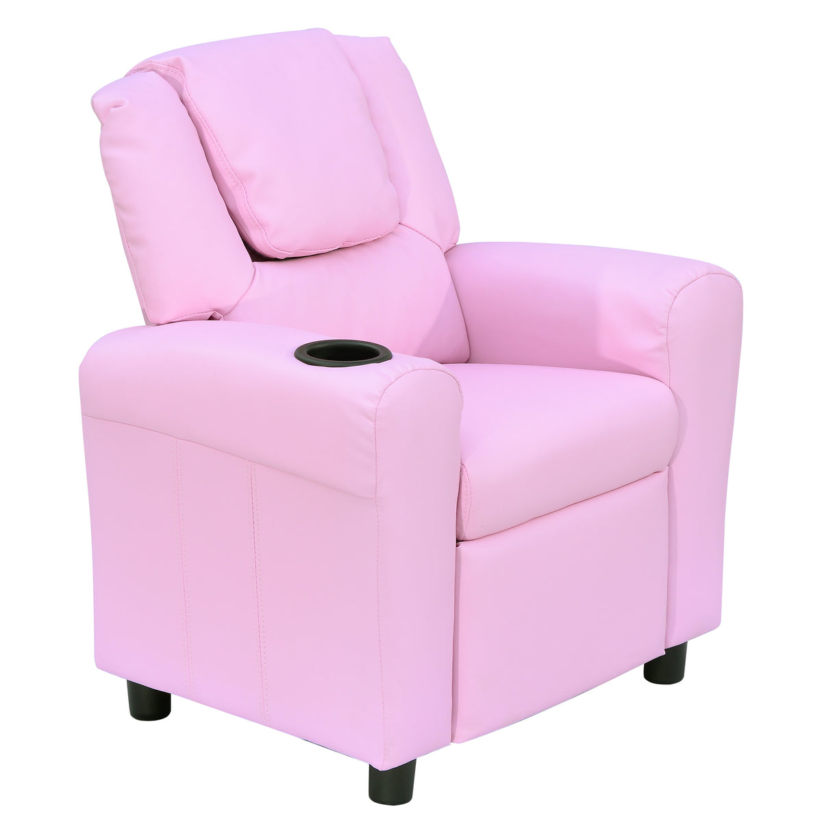 Kinderbank kinderfauteuil met voetensteun armleuning bekerhouders verstelbare rugleuning ligbank kinderbank