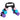 Halterset met opbergrek, set van 6 halters voor fitnesstraining, 2 x 1kg, 2 x 2kg, 2 x 3kg