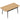 Uitschuifbare eettafel 130-160 cm, keukentafel met afgeronde hoeken, eiken
