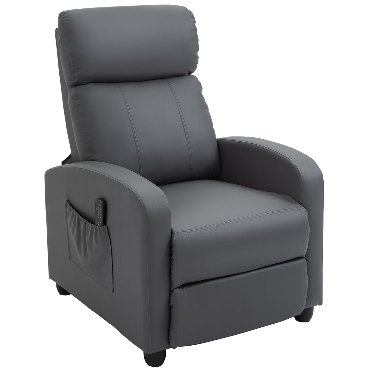 Relaxfauteuil televisiefauteuil met vibratiemassage, ligfunctie, 2 massagepunten, afstandsbediening, 68 x 88 x