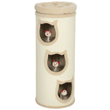 Krabton, 96 cm, 4-laagse kattentoren met wasbaar bed, 3 slaapholen, hangend speelgoed, voor meerdere katten